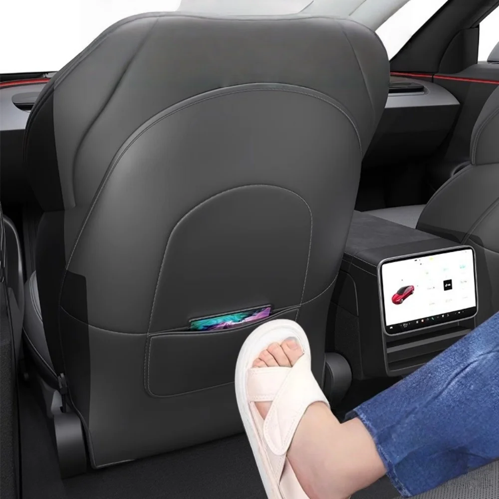 

Updated seat Anti Kick pad Suitable for Tesla Model Y Juniper 25-26 Model 3 Highland 2024-2026 Rear seat Protection Cover