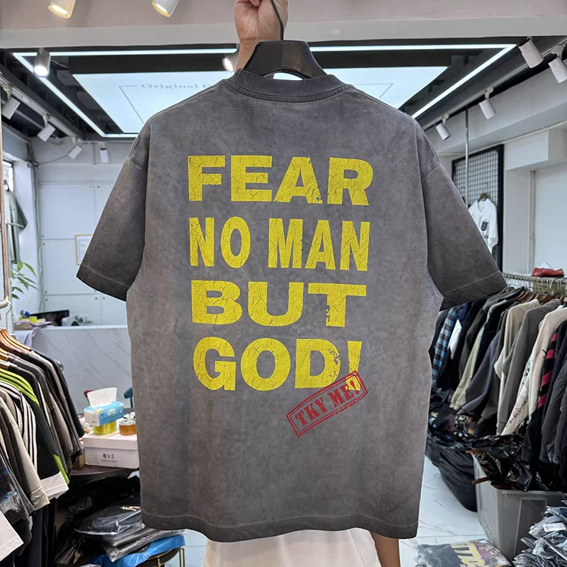 Tie dye for vintage Thorn Jesus print T Shirt Men Women T-shirt Top Tees