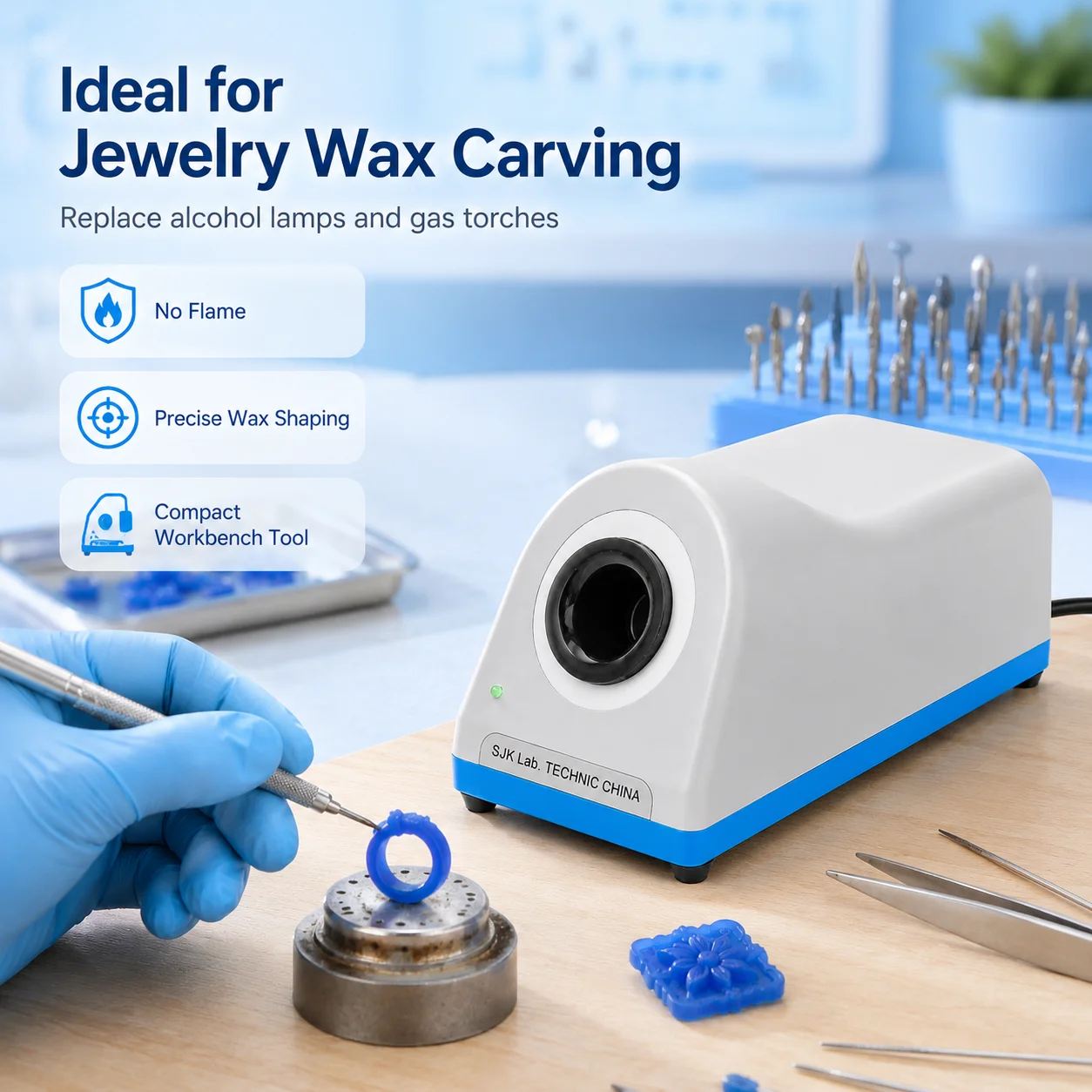 Picture 6: SIHAO Dental Lab Wax Carving Knife Heater Infrared Electronic Sensor Dental Technician Tools Equipment Electromagnetic Heater