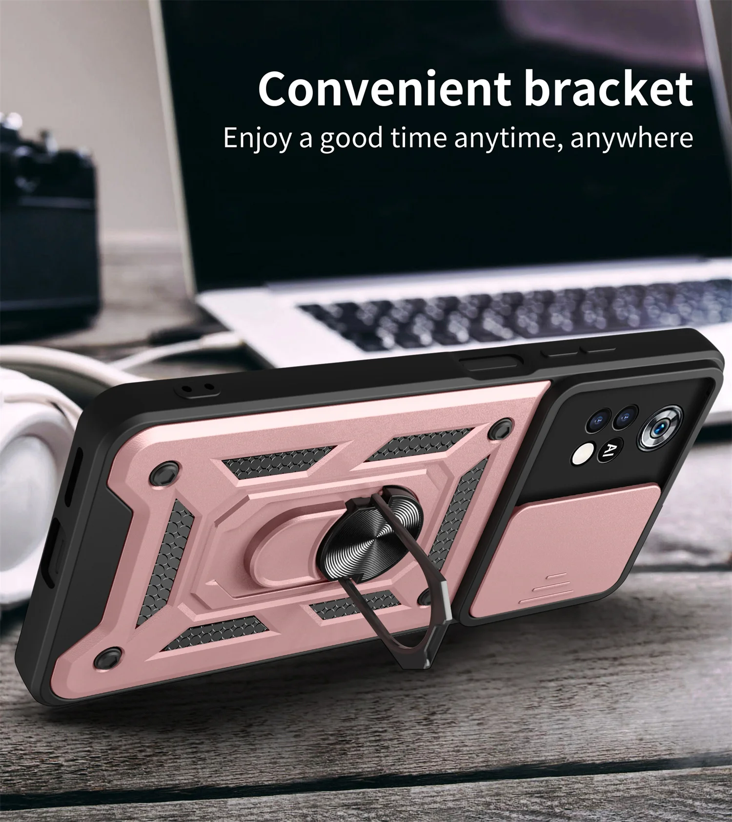 Para funda de teléfono Poco X4 Pro 5G funda con soporte para teléfono Poco X4 Pro 5G lente de cámara protege a prueba de golpes armadura de parachoques funda trasera