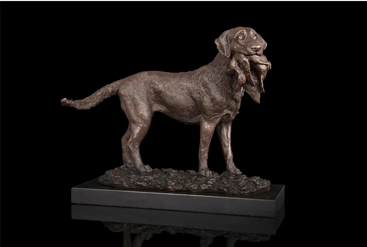 WOW--BESTES Business-Kunstgeschenk - 30CM TOP COOL Dekorative Kunst für Zuhause und Büro Beagle Hound Hund Bronze Skulptur Kunststatue