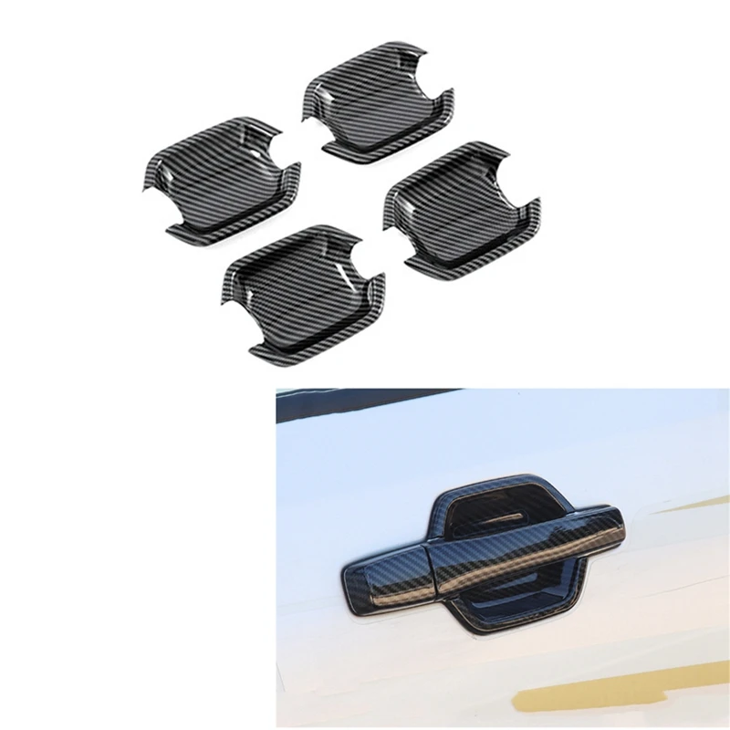 Car External Door Handle Bowl Cover Cup Cavity Trim Part Accessories For Pajero 2007-2019