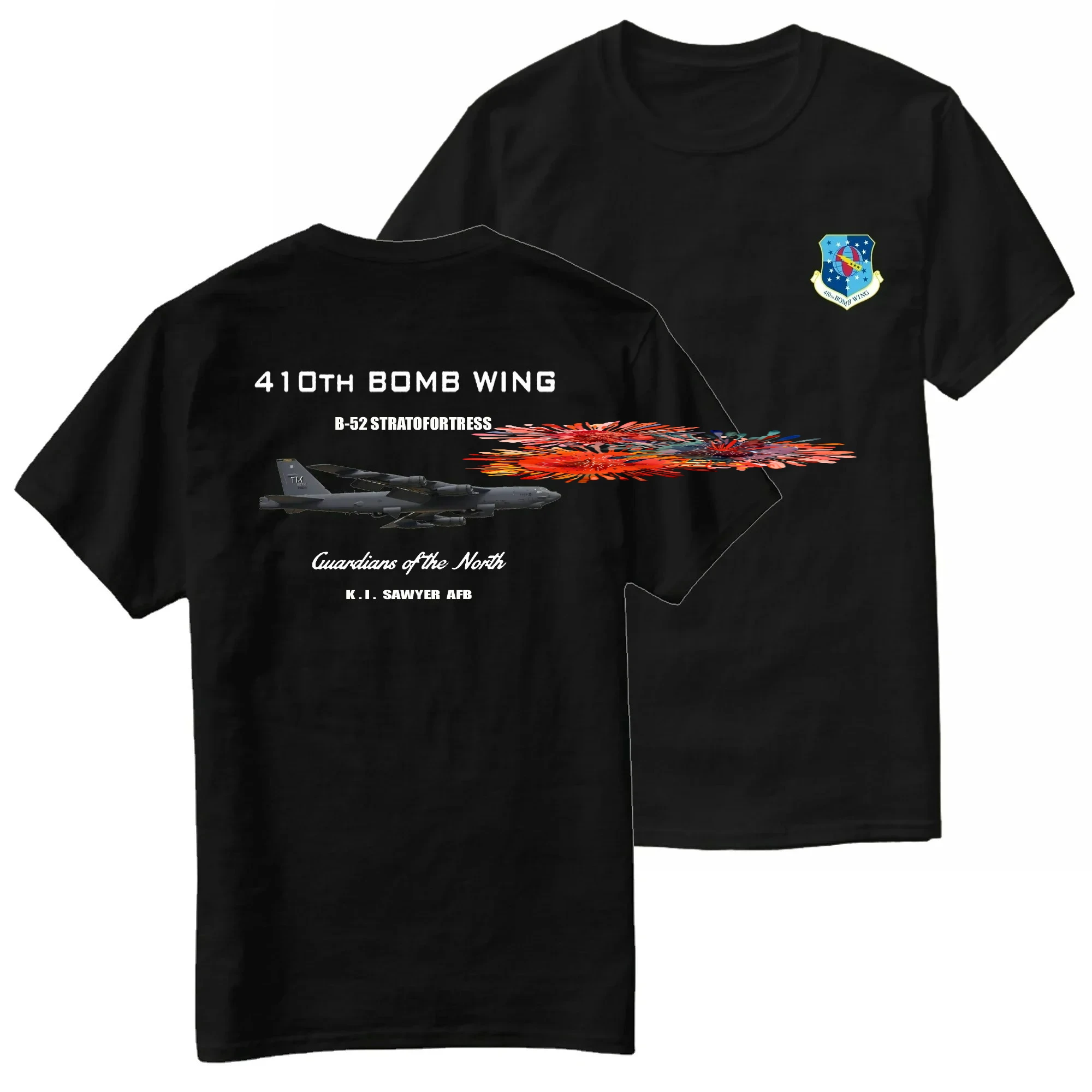USAF B52 Stratofortress 410th  Wing Squadron T-Shirt 100% Cotton O-Neck Summer Short Sleeve Casual Mens T-shirt Size S-3XL