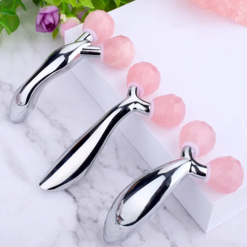 

Новый 3D нефритовый роликовый массажный инструмент, лифтинг лица, ручной массажер для борьбы с старением, уменьшения морщин, светящийся молодежный тон кожи