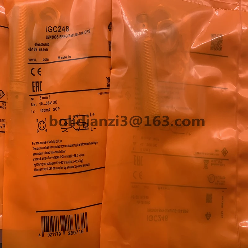 

Original proximity switch sensor IGC248 IGC249 IGC250 IGC252 IGC258 IGC259