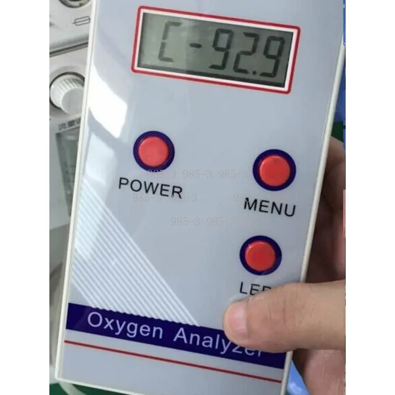 Portable O2 Oxygen Analyzer, High Precision Gas Concentration Flow Pressure Detector