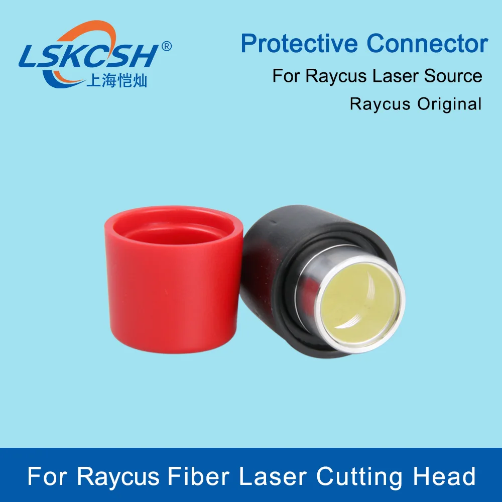 LSKCSH 10PCS/Lot Raycus Output Connector Protective Lens Group QBH for Raycus Raytools Bodor Fiber Laser cutting Source 0-4KW