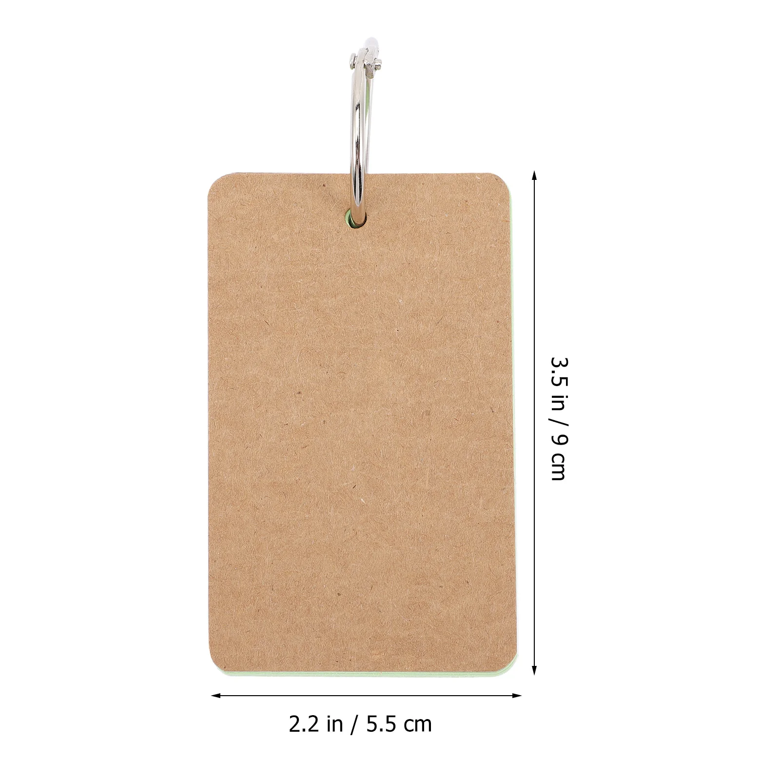 Bloc de notas con carpeta de anillas, tarjetas didácticas en blanco, tarjetas de vocabulario Multicolor, tarjetas de notas portátiles para estudio, tarjetas didácticas para estudiar, 6 uds.