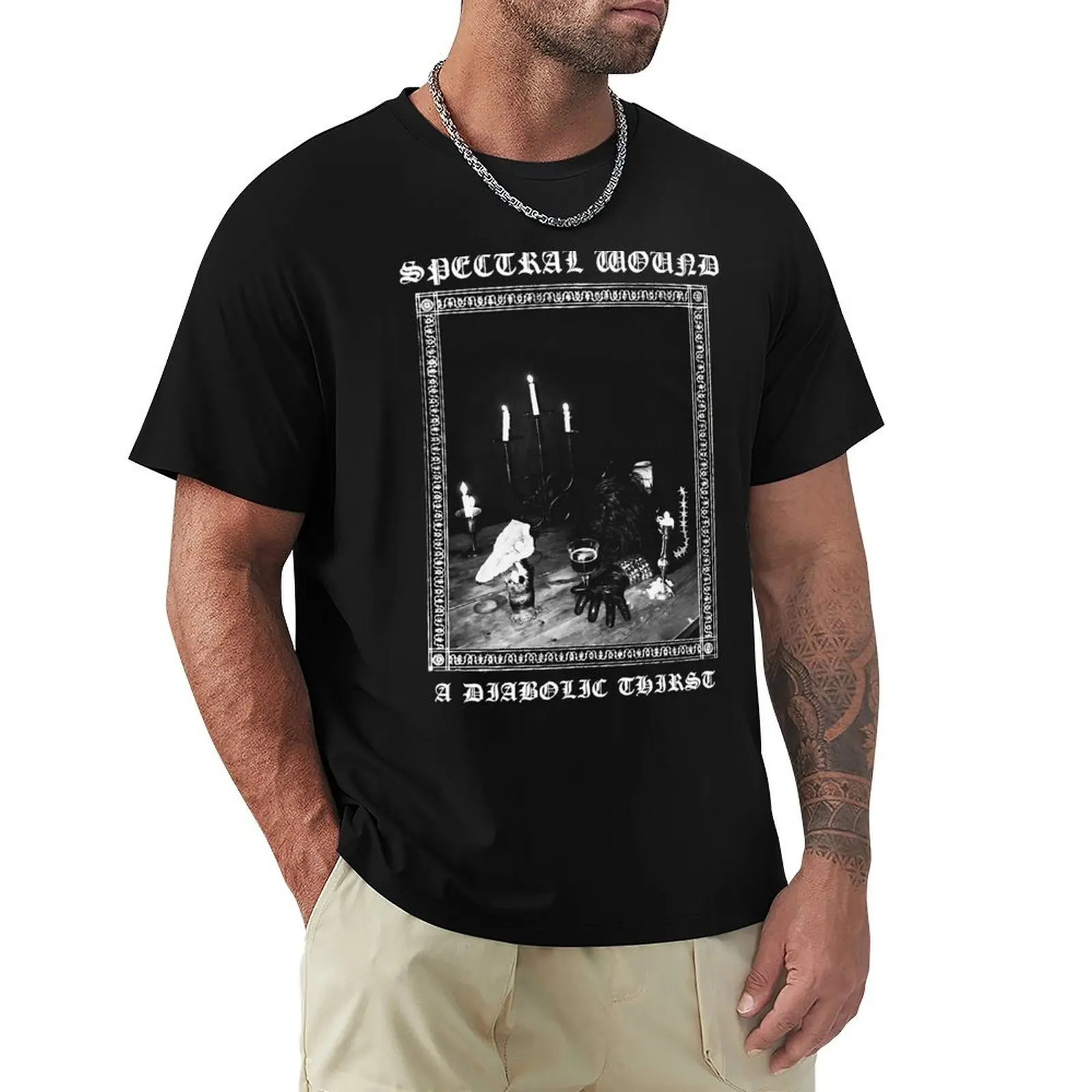 Spectral Wound A Diabolic Thirst T-Shirt t shirt men 100% cotton luxury brand T-Shirt