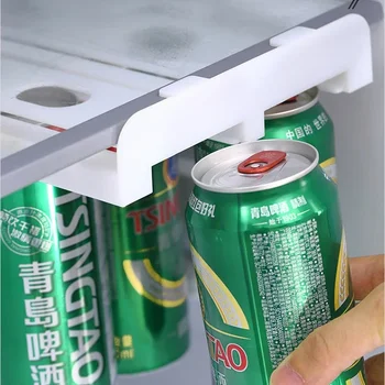 디펜서 캔 맥주 소다 보관 랙 냉장고 선반 아래 슬라이드, 소다 캔 음료 정리함 용기 냉장고 보관, 1 개 