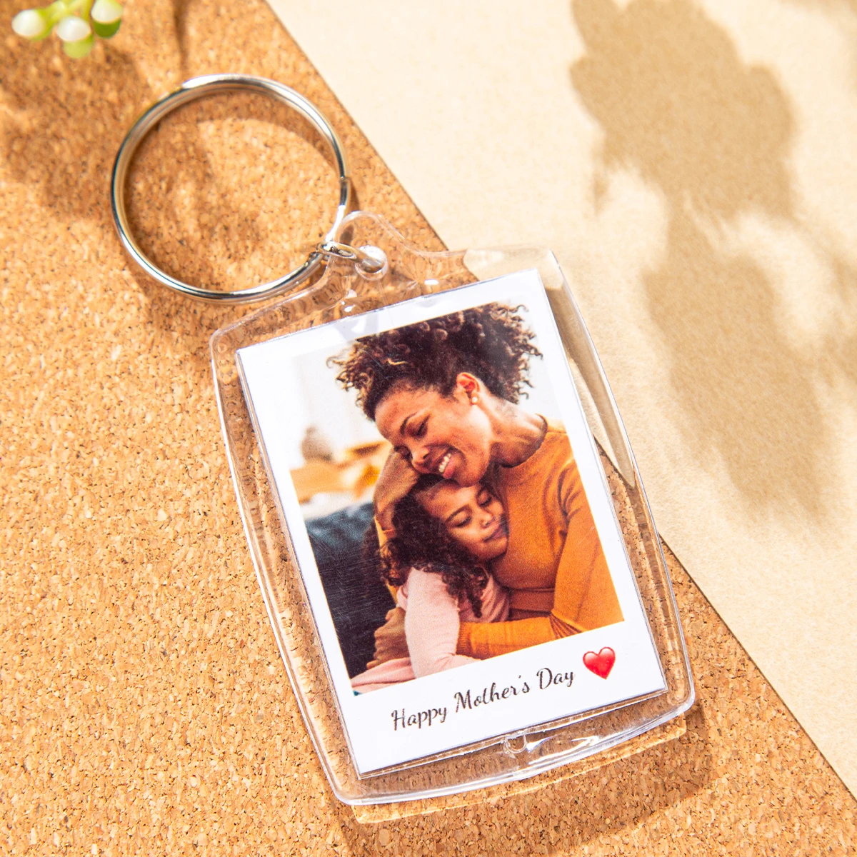 Custom 1pc/3pc/5pc Photo and Text Keychain, Photo Strip Keychain, Valentines Day Couple Gift, Custom Gift, Mother's Day Gift view 6