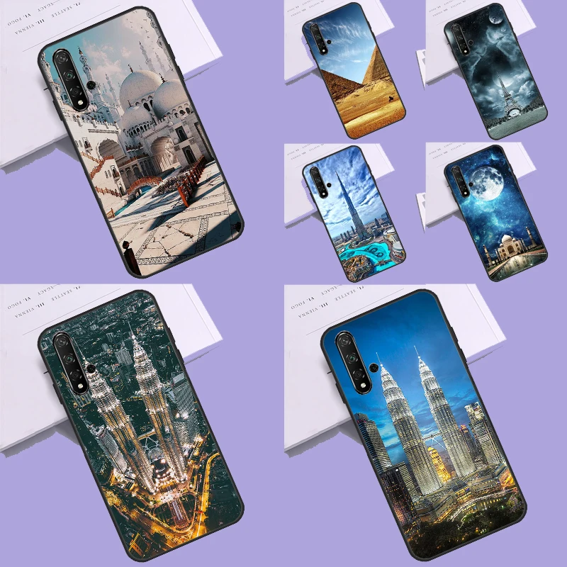 Pyramids Taj Mahal Dubai Case For Huawei Nova 9 10 SE 5T 3i 7i 8i 11i Y60 Y61 Y70 Y90 P60 Mate 60 Pro P30 P40 Lite