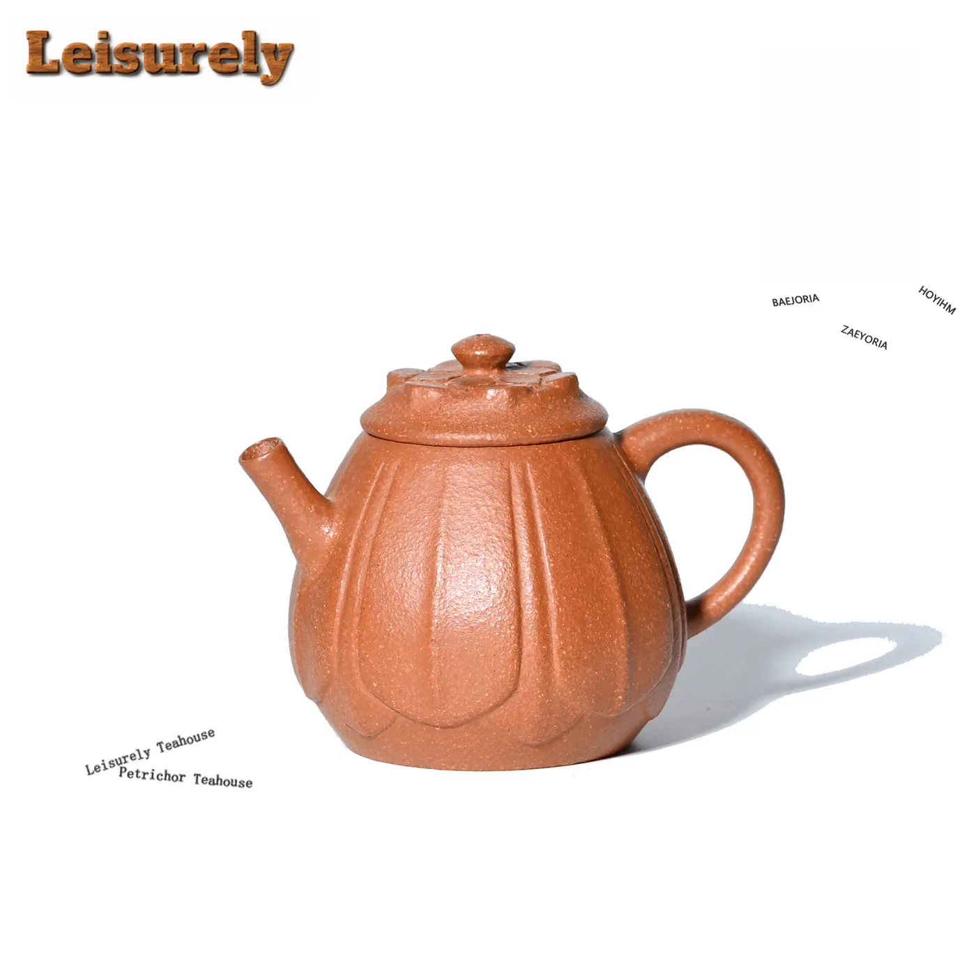 HOYIHM 140ml Boutique Yixing Purple Clay Teapots Handmade High Pan Pot Raw Ore Zhu Mud Kettle With Filter Chinese Zisha Tea Set