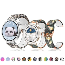 Silicone Watchband for Huawei Watch GT5 Pro 42mm Breathable Print Strap for Huawei GT5/GT5 Pro 18mm Universal Replacement Strap