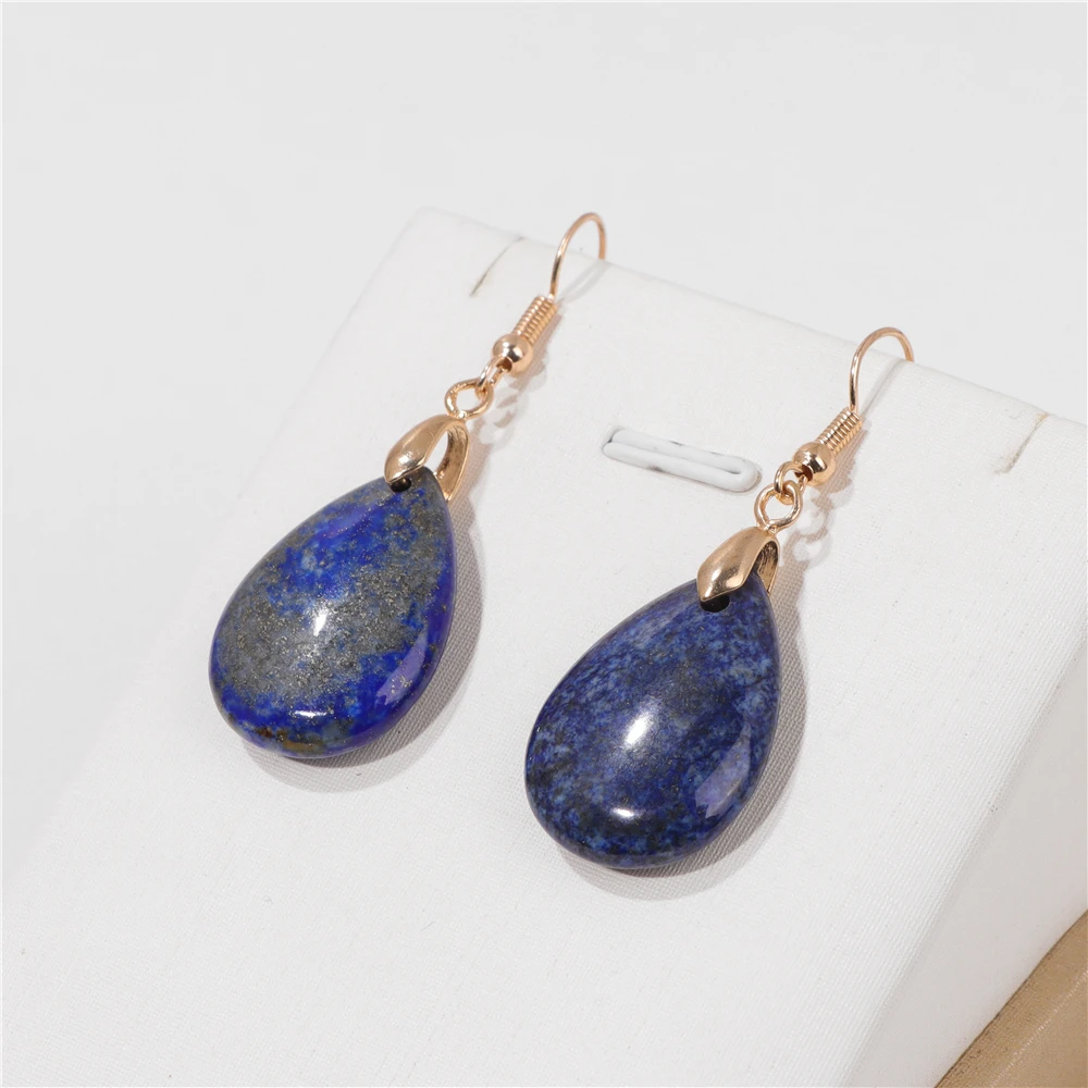 Boucles d'oreilles pendantes en cristal naturel pour femmes, goutte d'eau, yeux de tigre, goutte d'oreille exquise, cadeau de bijoux