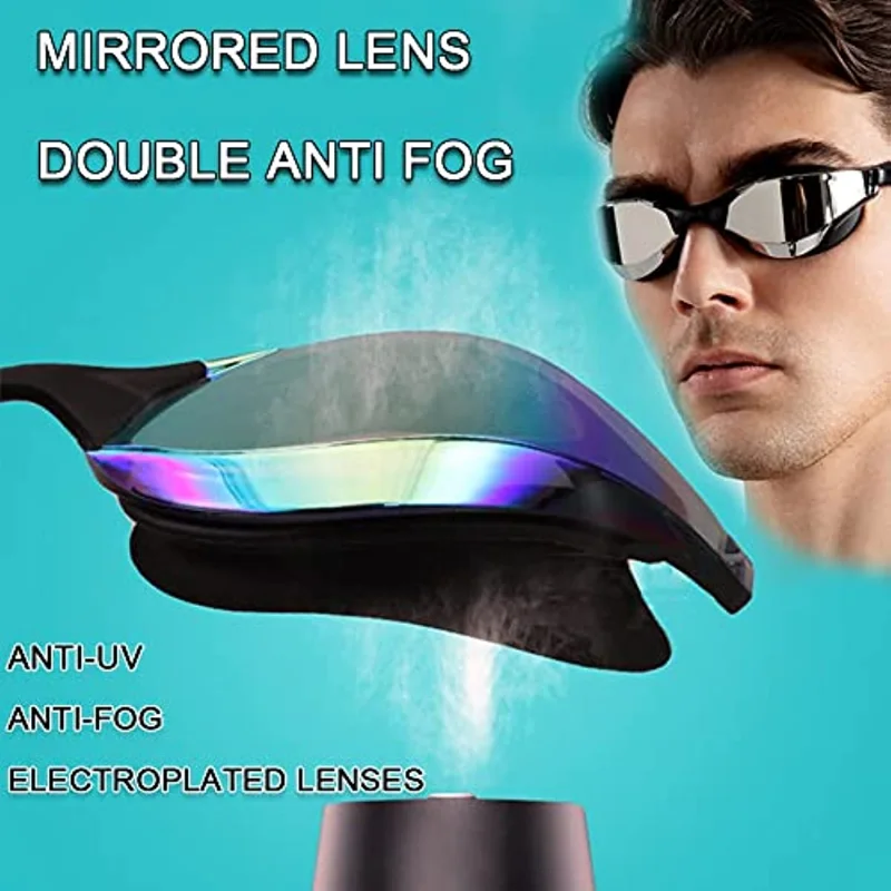 แว่นตาว่ายน้ําแว่นตา,Professional Anti Fog No Leaking UV Protection Racing แว่นตาว่ายน้ําสําหรับผู้หญิงผู้ชายผู้ใหญ่เยาวชน