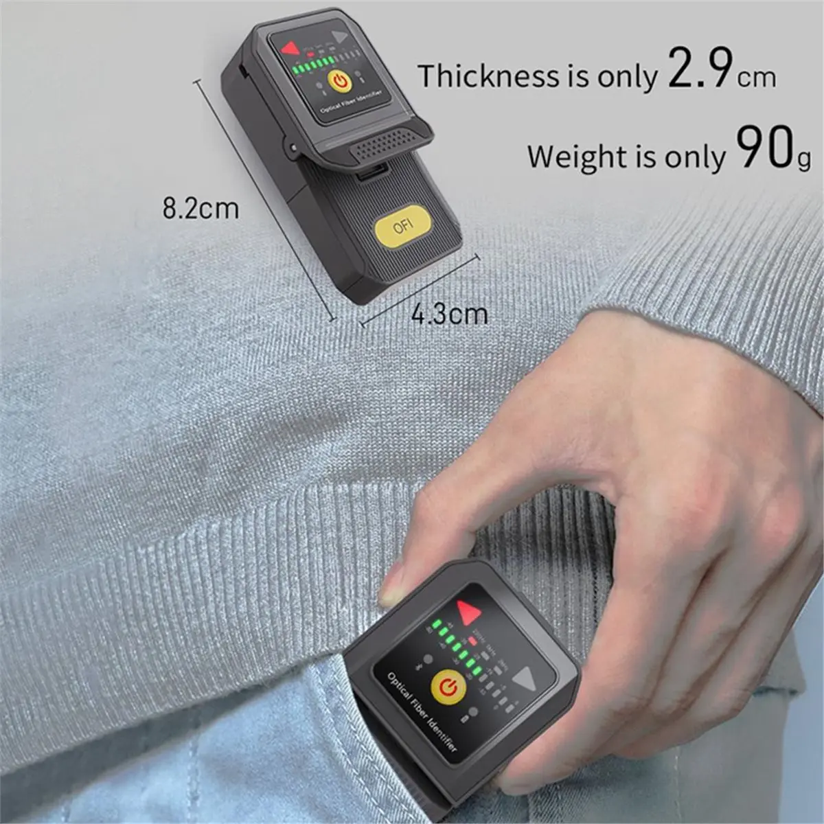 

ABZJ Мини-идентификатор оптического волокна YYS-430, визуальный локатор неисправностей оптического кабеля 800-1700 нм