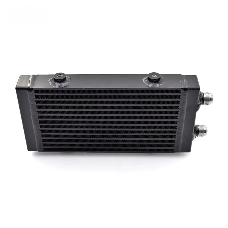 العالمي AN10 7/8-14 UNF الألومنيوم الصغيرة مزدوجة تمرير قضيب ولوحة النفط برودة مبادل حراري