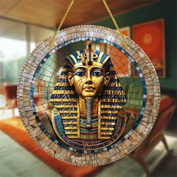 Egyptian Queen Cleopatra Colorful Acrylic Window Hanging-Light Catcher For All Seasons,Perfect For Home,Porch,Birthday Gift