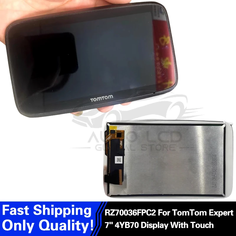 Pantalla LCD original para TomTom GO Discover de 7 pulgadas con piezas de repuesto de cristal para pantalla táctil WG07025642081HB RZ70036fpc2