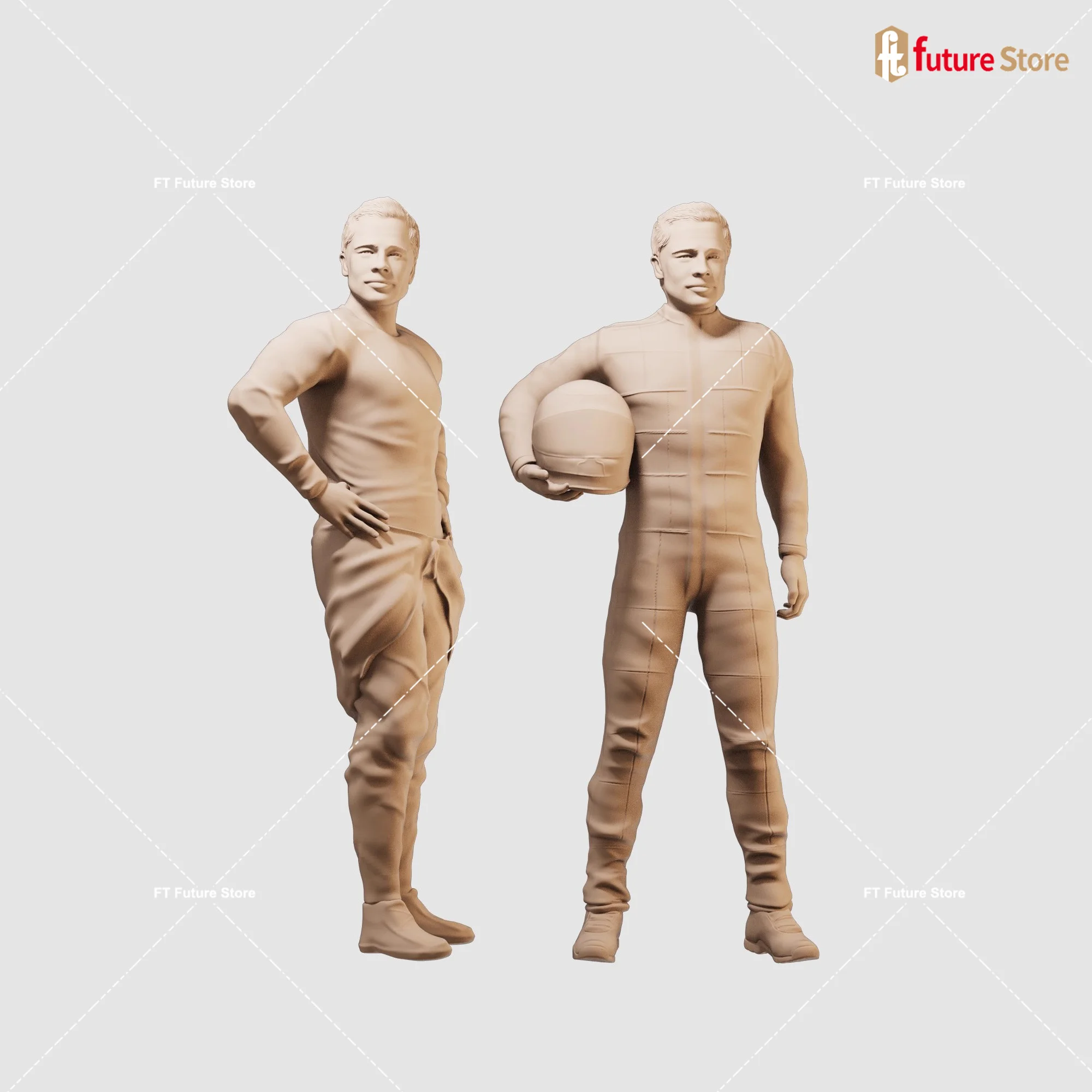3D Print Miniature 1/64 1/43 1/35 Male Racing Driver Figure Street Scene Props Mini Doll Model For Car Model Decor Crafts
