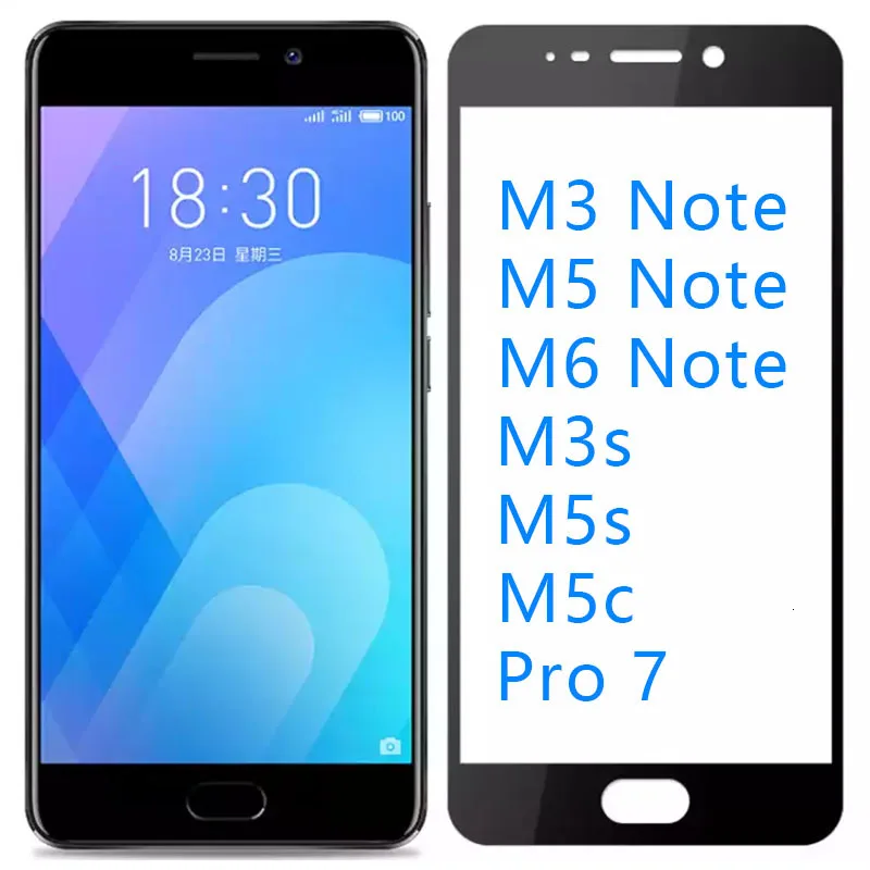 Protect Glass for Meizu M3 M5 M6 Note M3s M5s M5c Pro 7 Tempered Glas Case  for Meizu M 3 5 6 Not M5note M6note Protective Film