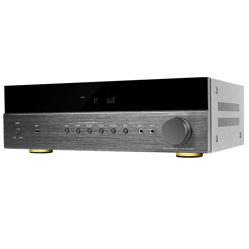 

New Arrival 5.1 Channel 4K HD AV Amplifier Receiver, Supports 3D Ultra HD for Home Theater System
