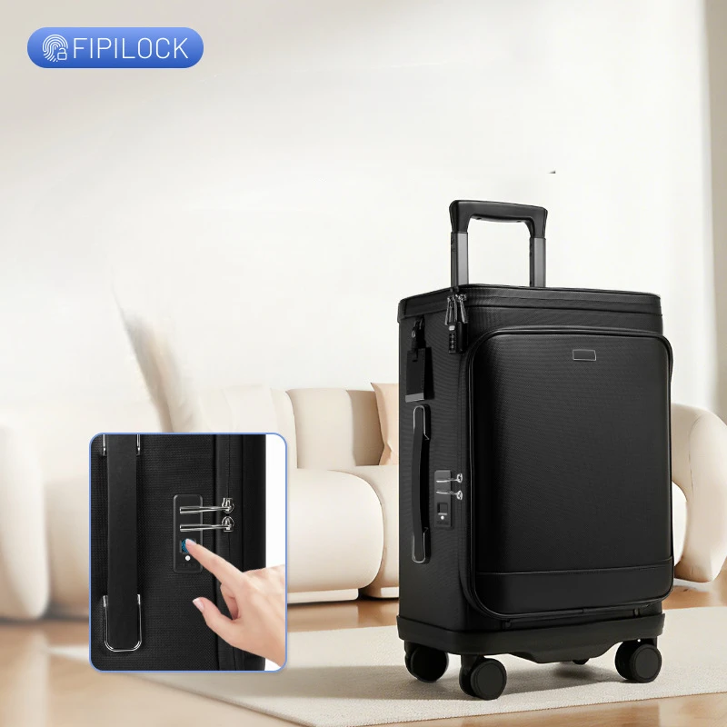 FIPILOCK Fingerprint Lock for Suitcase Embedded Anti-theft Zipper Luggage Fixed Lock Bag Accessories