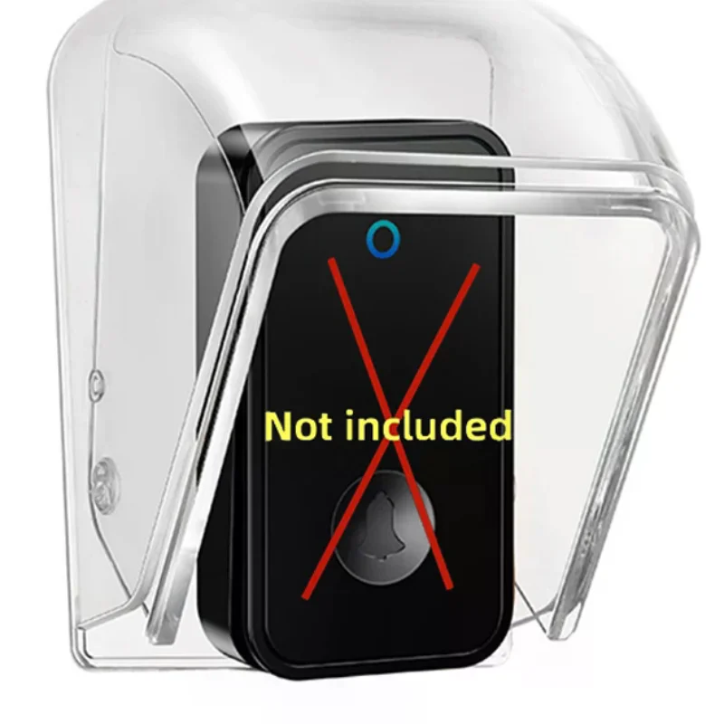 HOT 1 Piece Wireless Rainproof Doorbell Box Outdoor Transparent Doorbell Box Doorbell Rain Cover DIY Accessories