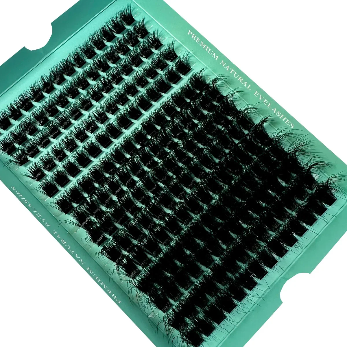 160D 8-20mm 5D Puszyste Grube Miękkie Pojedyncze Kępki DIY do Przedłużania Rzęs D Curl 280 szt. Naturalne Segmentowe Rzęsy Narzędzia do Makijażu