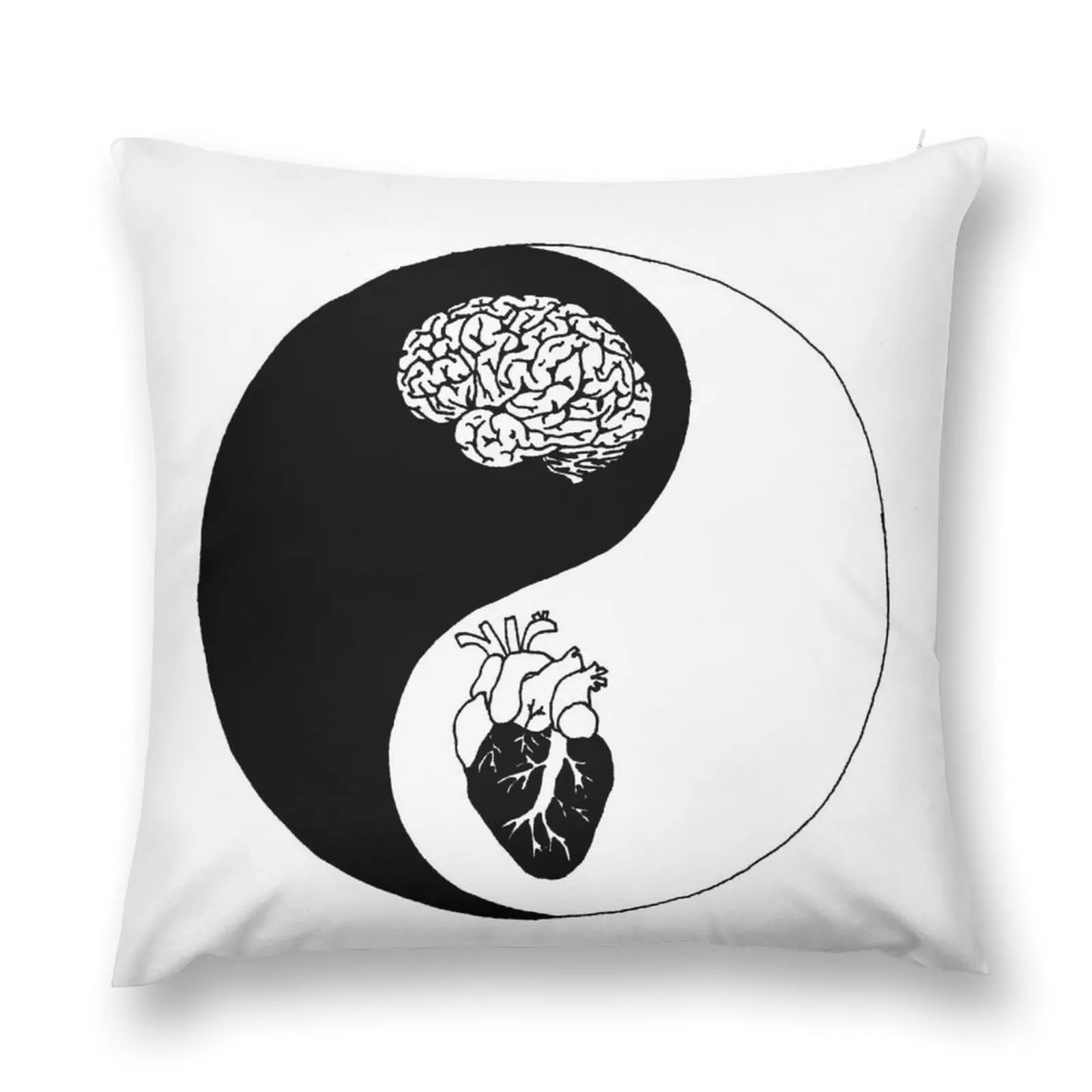 Yin Yang/Heart and Mind Throw Pillow Luxury Pillow Cover Sitting Cushion pillow