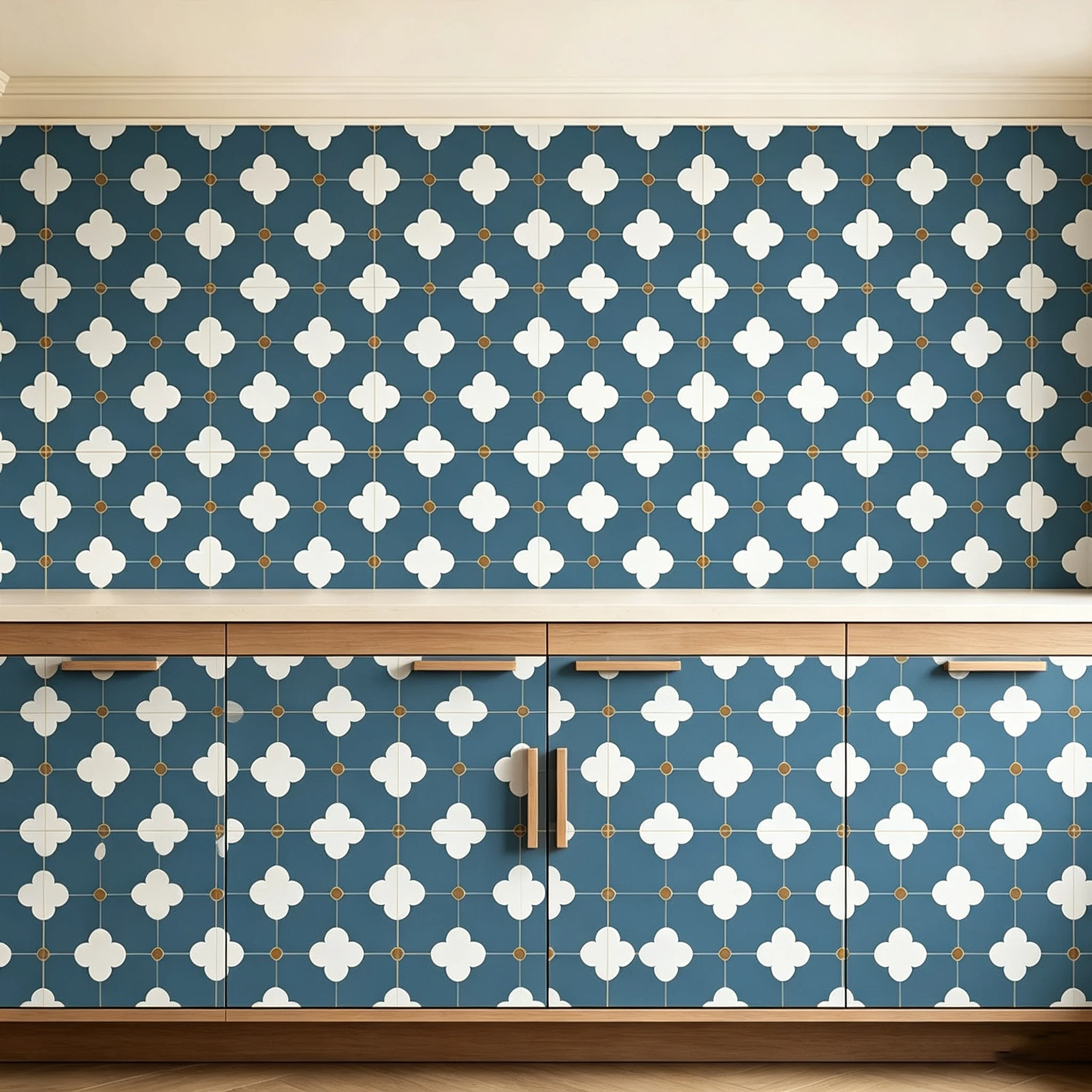 Self Adhesive Marble Southeast Asian Style Grid Wall High-End Wallpaper Kitchen and Bathroom Wall Wallpaper