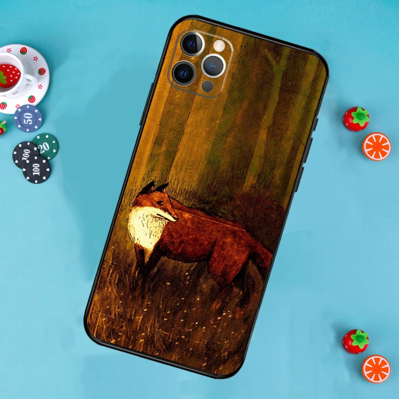 الشتاء الثعلب الثعلب قضية الهاتف آيفون 17 الهواء 16 15 14 13 11 12 برو ماكس 13 12 mini 15 16 زائد 16e غطاء فوندا #2