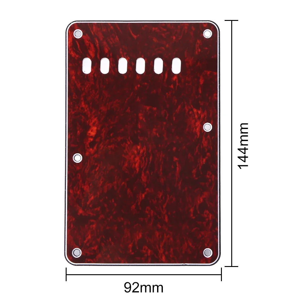 6 Holes Electric Guitar Tremolo Cavity Cover Back Plate for Fender ST SQ Strip Back Cover Electric Guitar Part Accessories