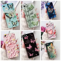 For iPhone 7 iPhone 8 7 Plus 8 Plus 7+ 8+ Case Butterfly Flower Soft Silicon TPU Phone Funda Shell For iphone SE 2020 Phone Bags