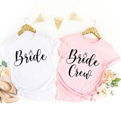 Bachelorette Party Shirt Woman's JGA T-Shirt Bride & Crew Team Bride Tee Wedding Gift for Brides Engagement T Shirt Clothes
