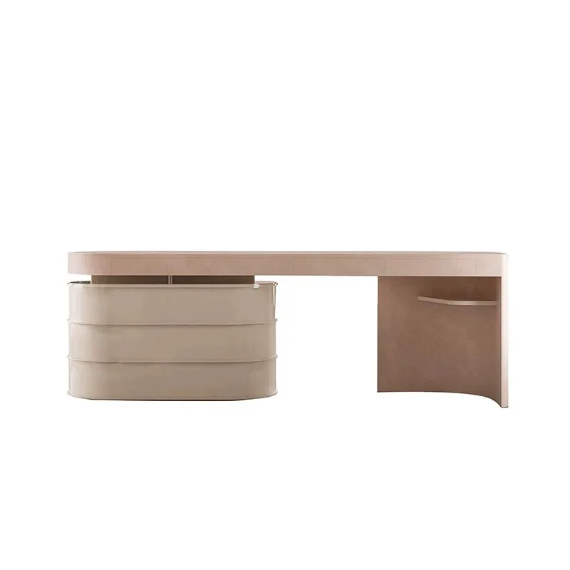 Italian minimalist natural solid wood luxury stone dresser bedroom modern high-end light luxury style with locker integrated