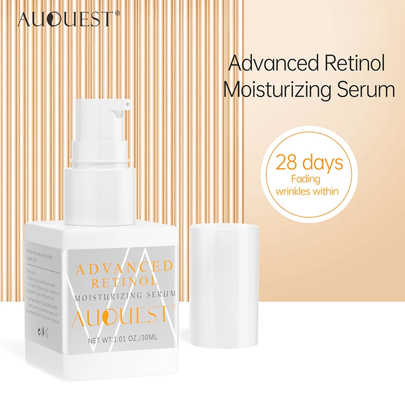 

AuQuest Retinol Face Serum Whitening Firming Fade Fine Lines Anti-wrinkle Anti-aging Deep Care Essence See Results in 28 Days