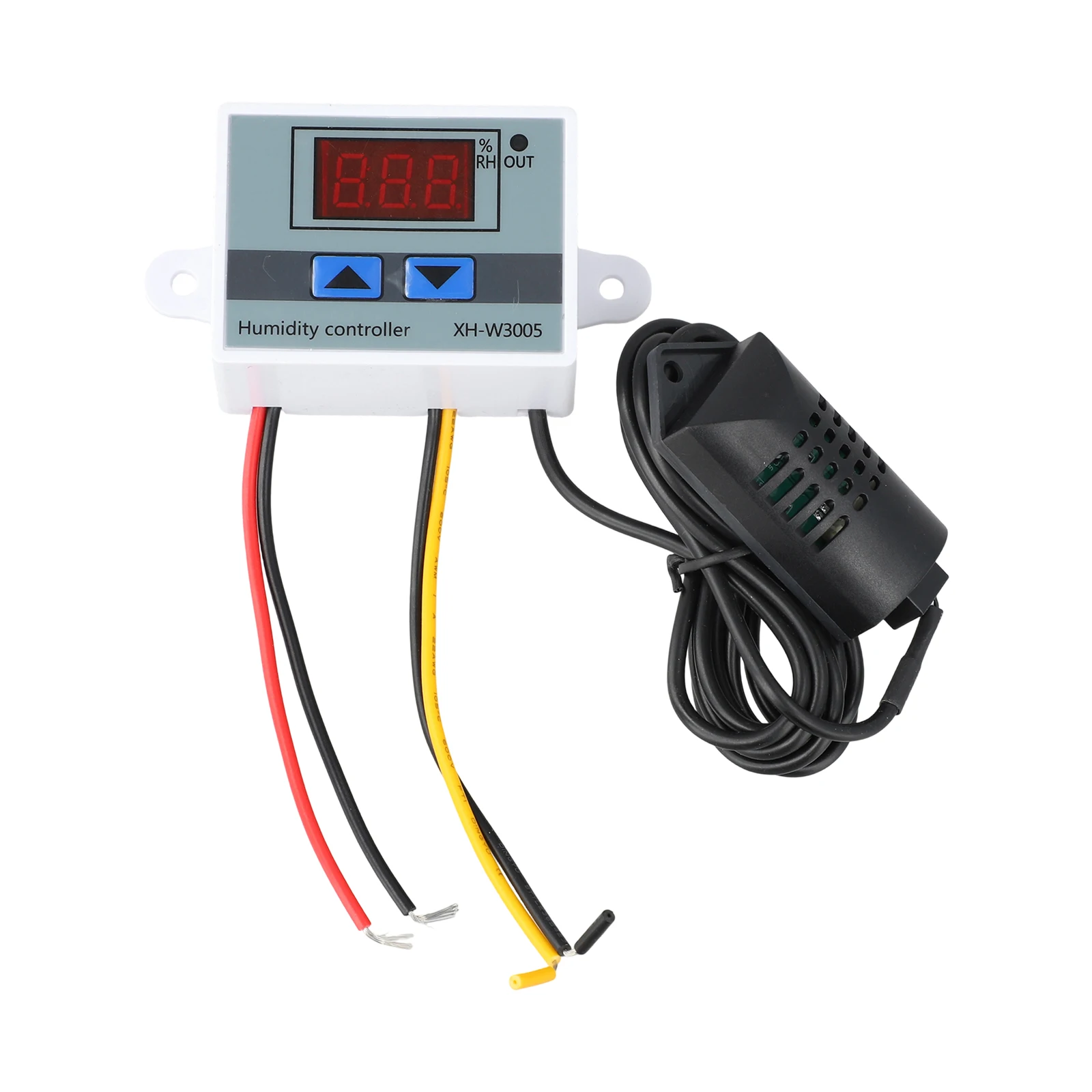 

Гигрометр-гигростат, цифровой контроллер влажности для увлажнителя, надежное управление включением/выключением, удобный дизайн.