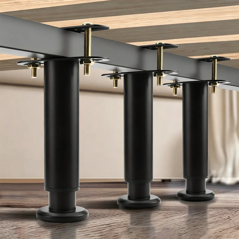 1PC Adjustable Heavy-Duty Load-Bearing Furniture Support Legs Replacement Support Brackets for Bed Frames Table Sofa TV Cabinets