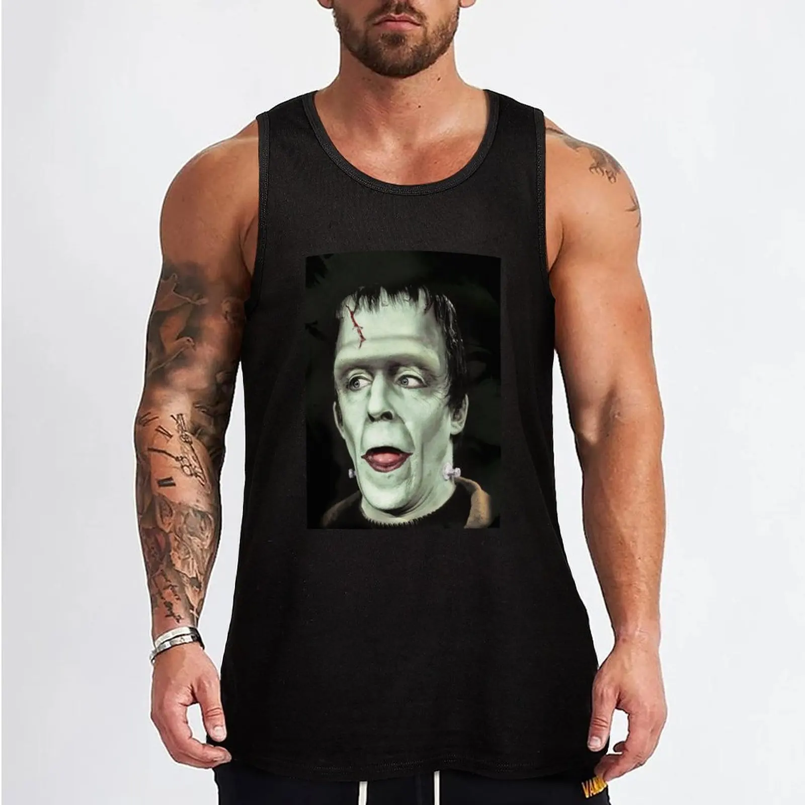 New Herman Munster Tank Top Man clothes for gym t-shirt gym man Sportswear for men Men's gym t-shirts