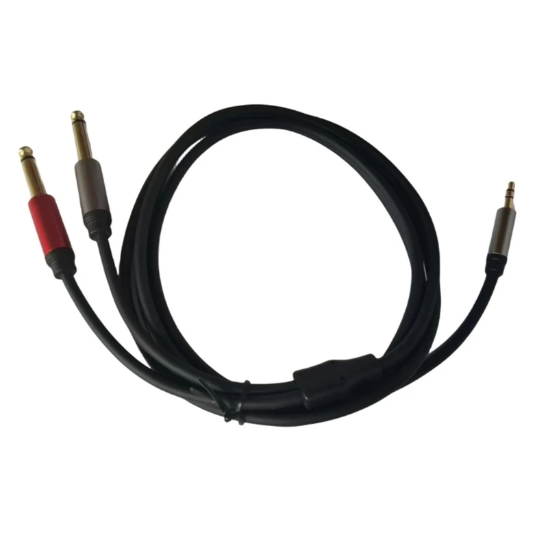 

3.5mm to Double 6.5mm Aux TRS Cable Dual 6.35mm Aux Cord For iPod Speaker 448F