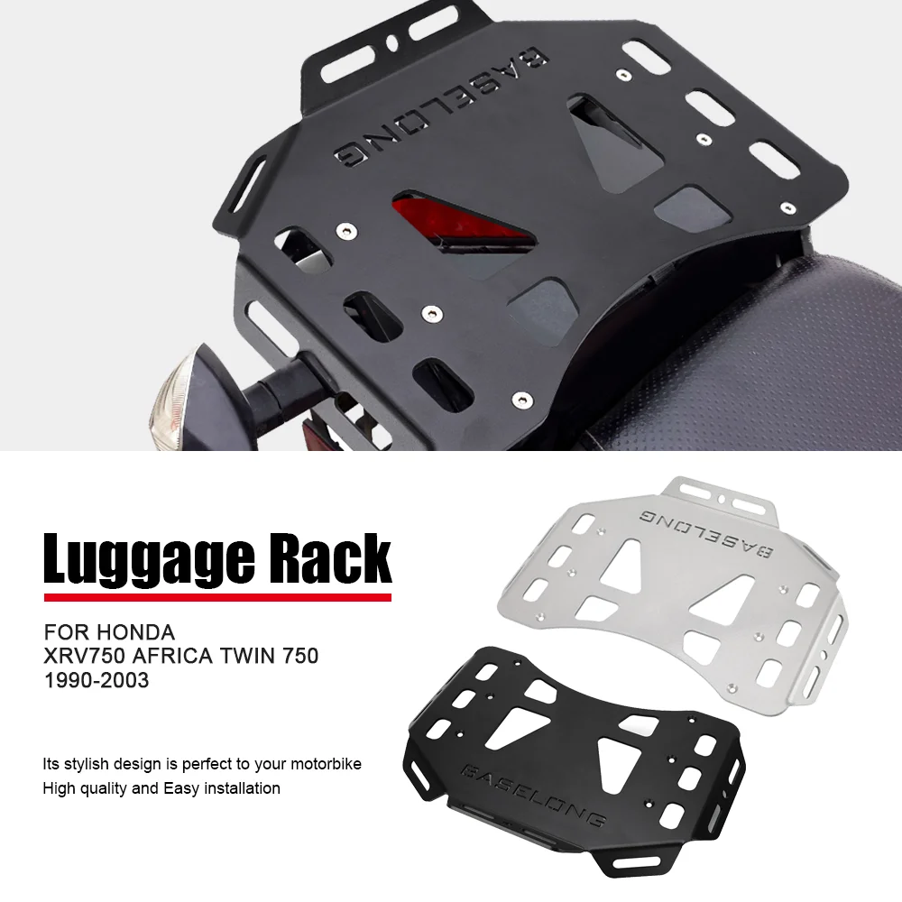 Rear Enlargement Rack Luggage Rails Support Shelf Case Trunk Frame Plate Bracket For Honda XRV750 Africa Twin 750 1990-2003