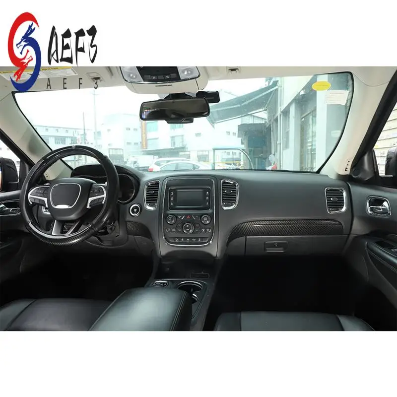 

AEF3-для Dodge Durango 2011-2020 ABS из углеродного волокна, крышка панели приборной панели и замена кнопки переключателя фар - 3 шт.