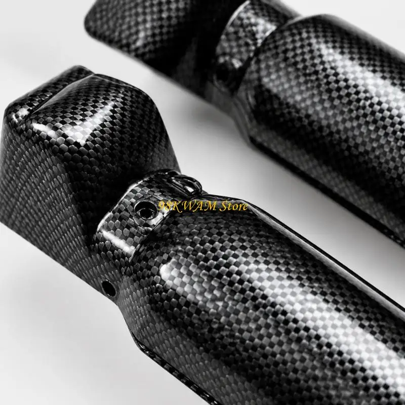 Molded Plastic Motorcycle Fork Guards for Surron X/S, Paired Front Covers with Integrated Mounting Holes, Attachment 68UF