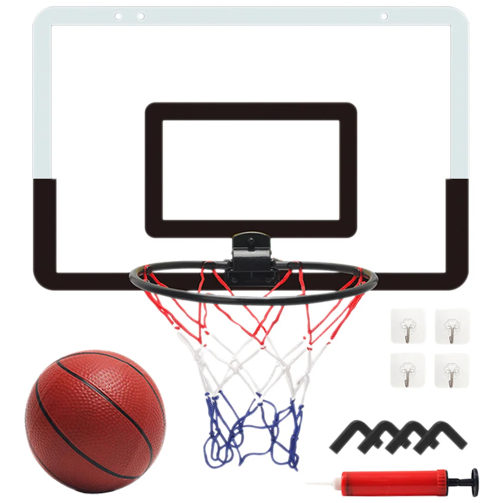 

1Set Foldable Basketball Hoop Wear-Resistant Kids Play Set Easy to Carry Indoor Outdoor Use for Children Daily Fun Activity Game
