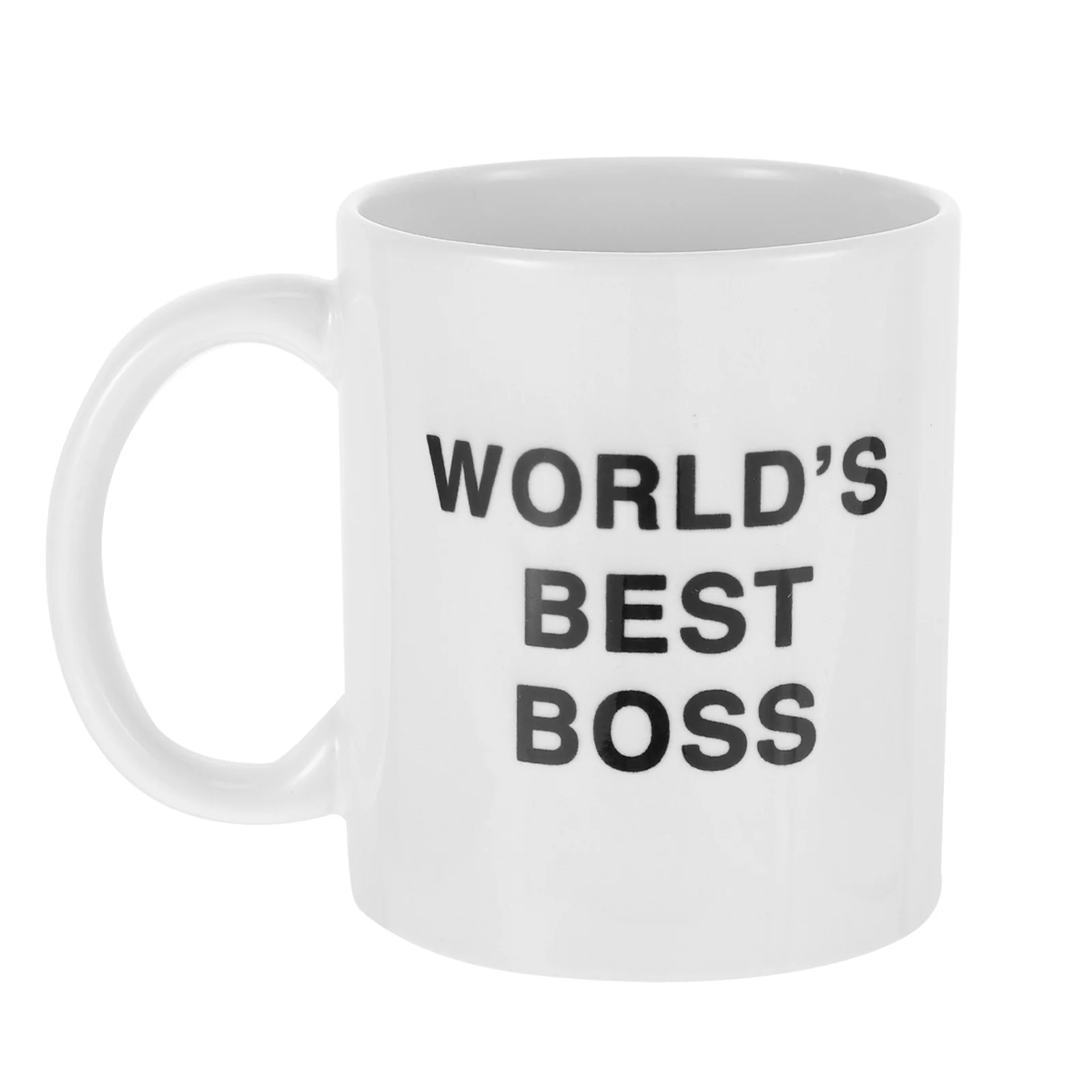 Taza blanca lisa de 350 Ml, la mejor taza de jefe del mundo, Espresso, té de la tarde, divertida Oficina, leche, café para padre