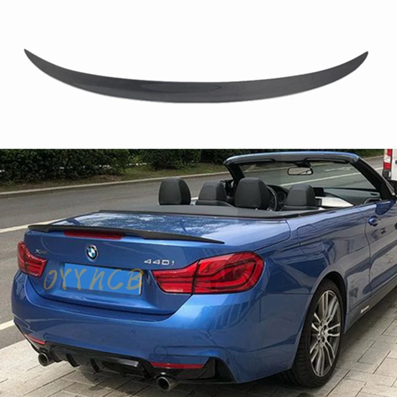 

Задний спойлер из углеродного волокна для BMW 4 серии F33 и M4 F83, 2013-2020 FRP глянцевый черный кованый УГЛЕРОДНЫЙ