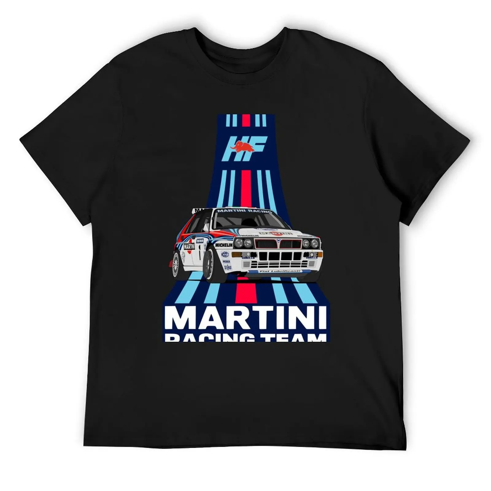 

Lancia delta HF Martini stripes T-Shirt cotton graphic tees cute tops plus size tops boys animal print plus size men clothing