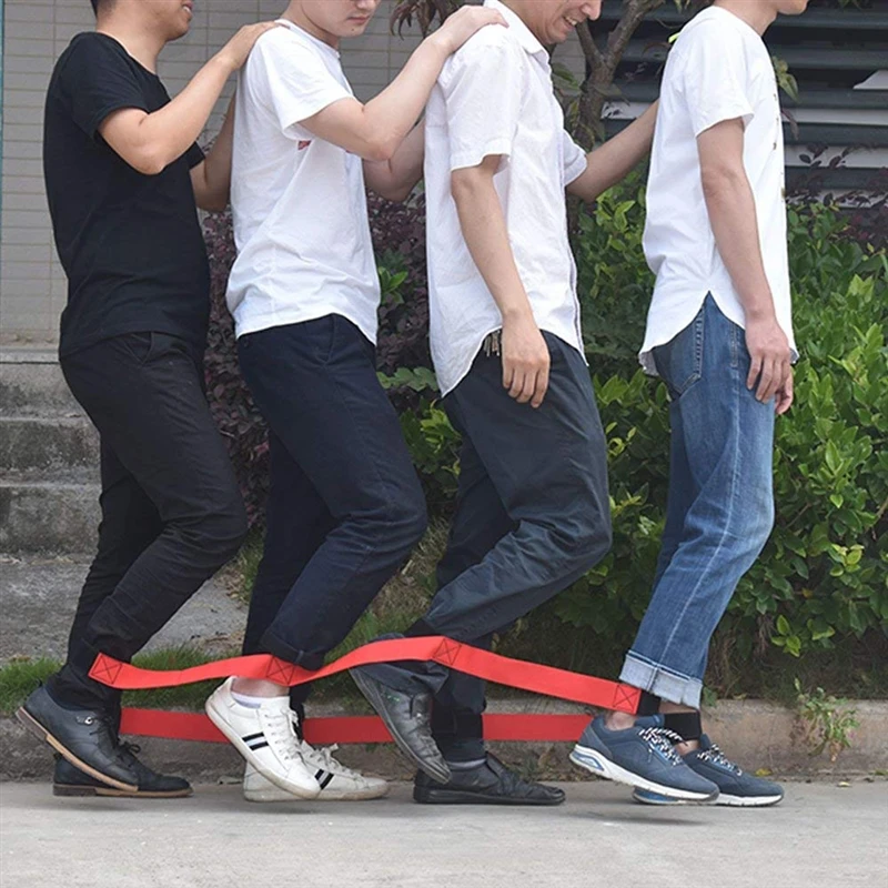 

2pcs/pack Fun Sport Leggings Outdoor Game Giant Footsteps 4-person Participation In Two Person Three Legged Tram Expansion Props